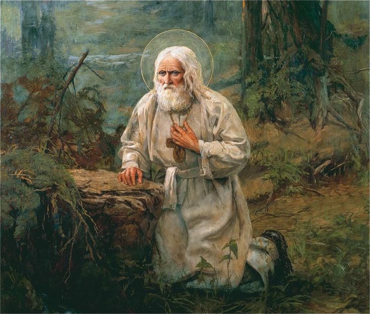 Saint Seraphim of Sarov, nature